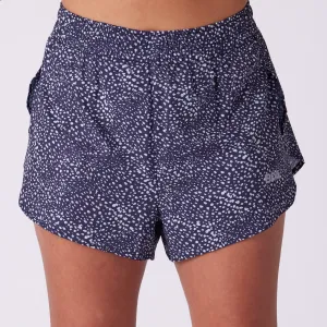 Women's AeroPro 3" Split Shorts - Cheetah Quick Dry Technology Extended Inseam Options