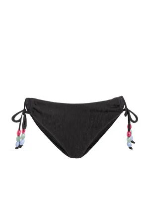 Taryn Bottom In Black Texture Soft Cup Support