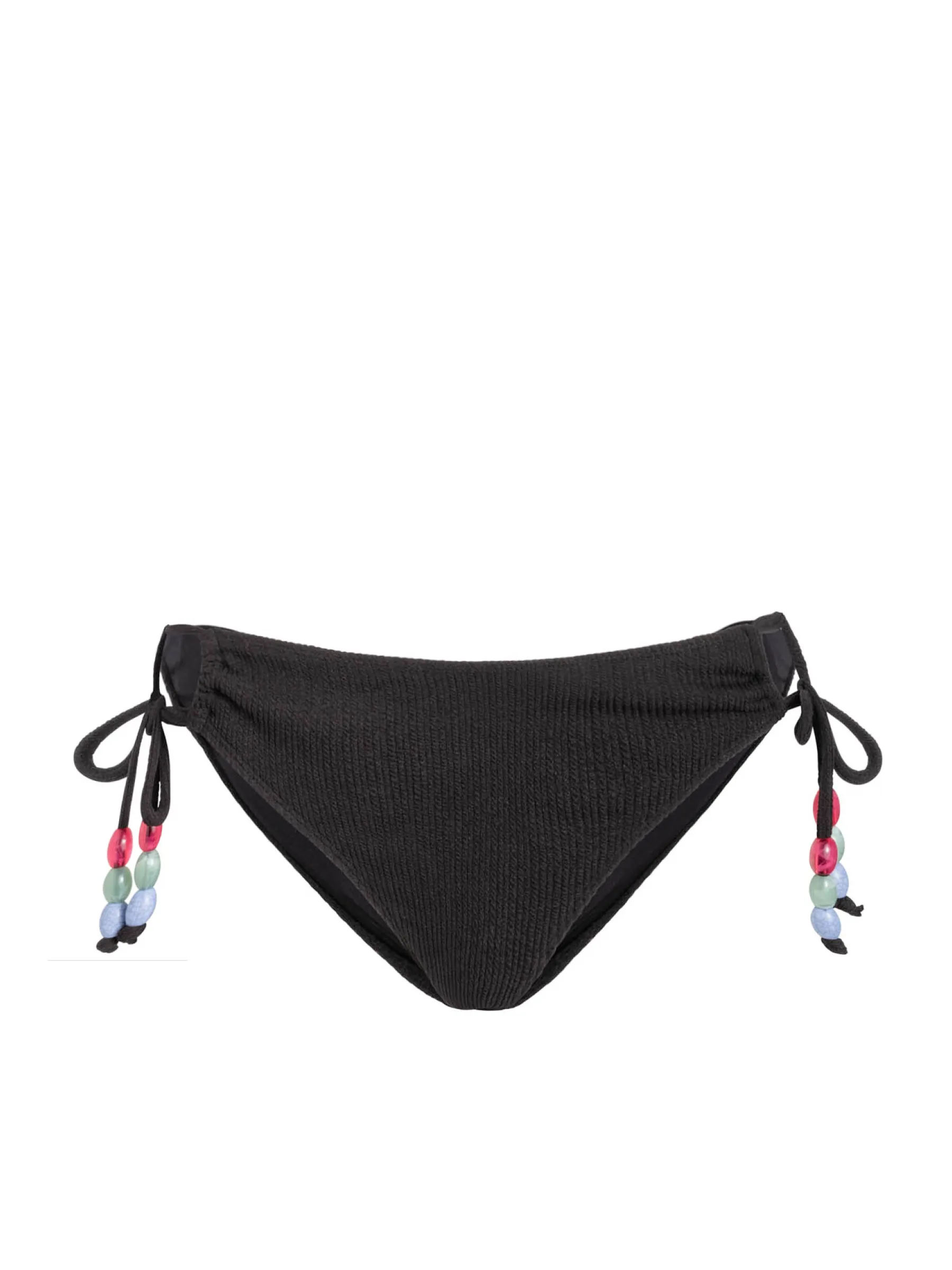 Taryn Bottom In Black Texture Quick Drainage Weave Convertible Strap System
