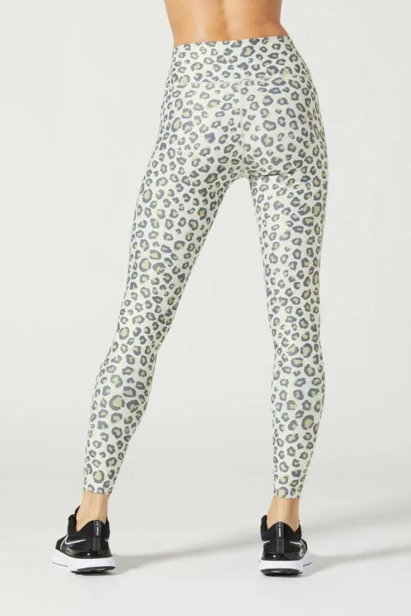 Fitness Lover Eco Friendly Wear It To Heart Wild Cheetah White High Waist Legging