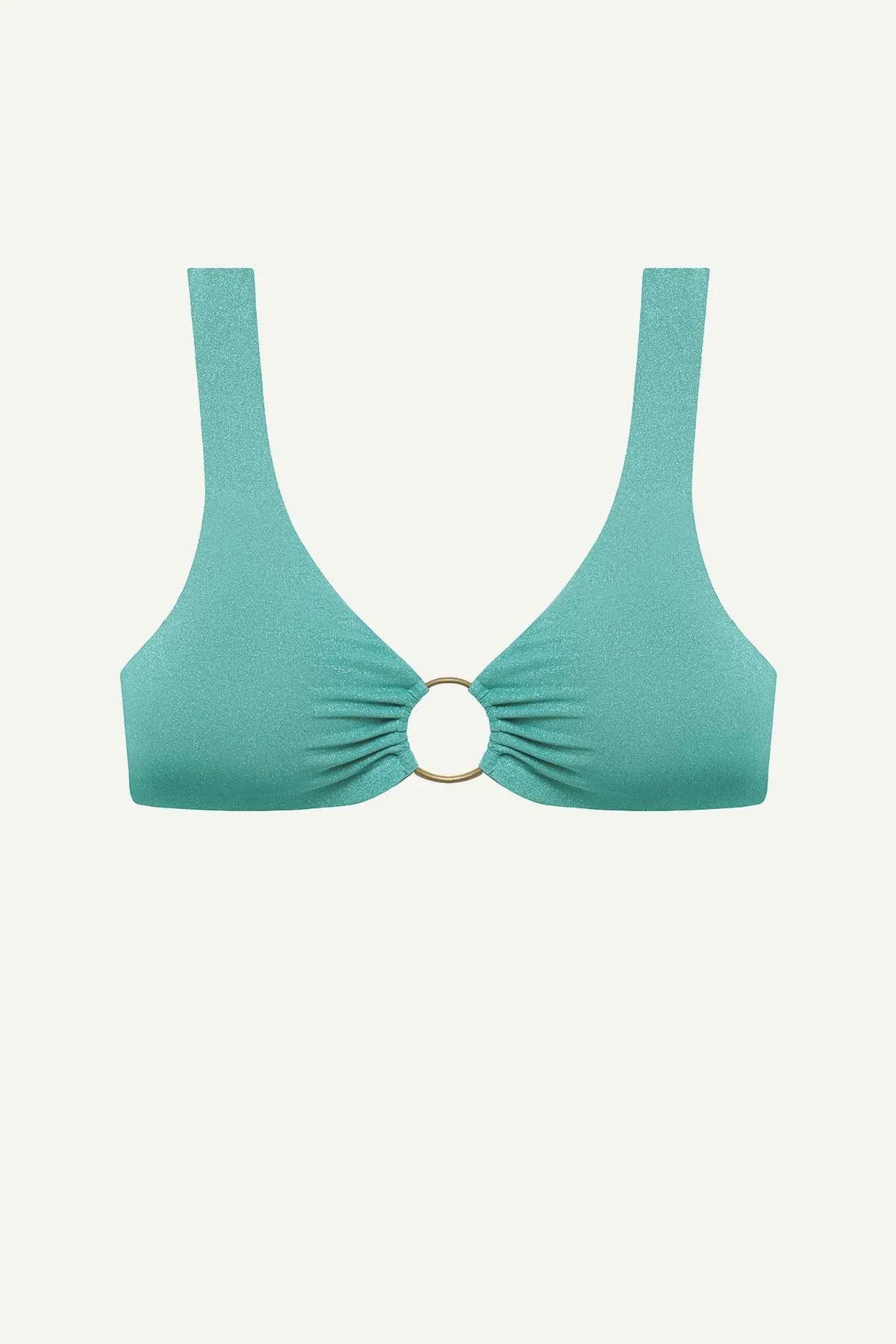 Colorfast Fabrication Supportive Underband Skylar Top - Aqua Metallic