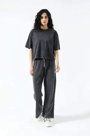 Plane Mood ACID WASHED BOXY FIT TEE