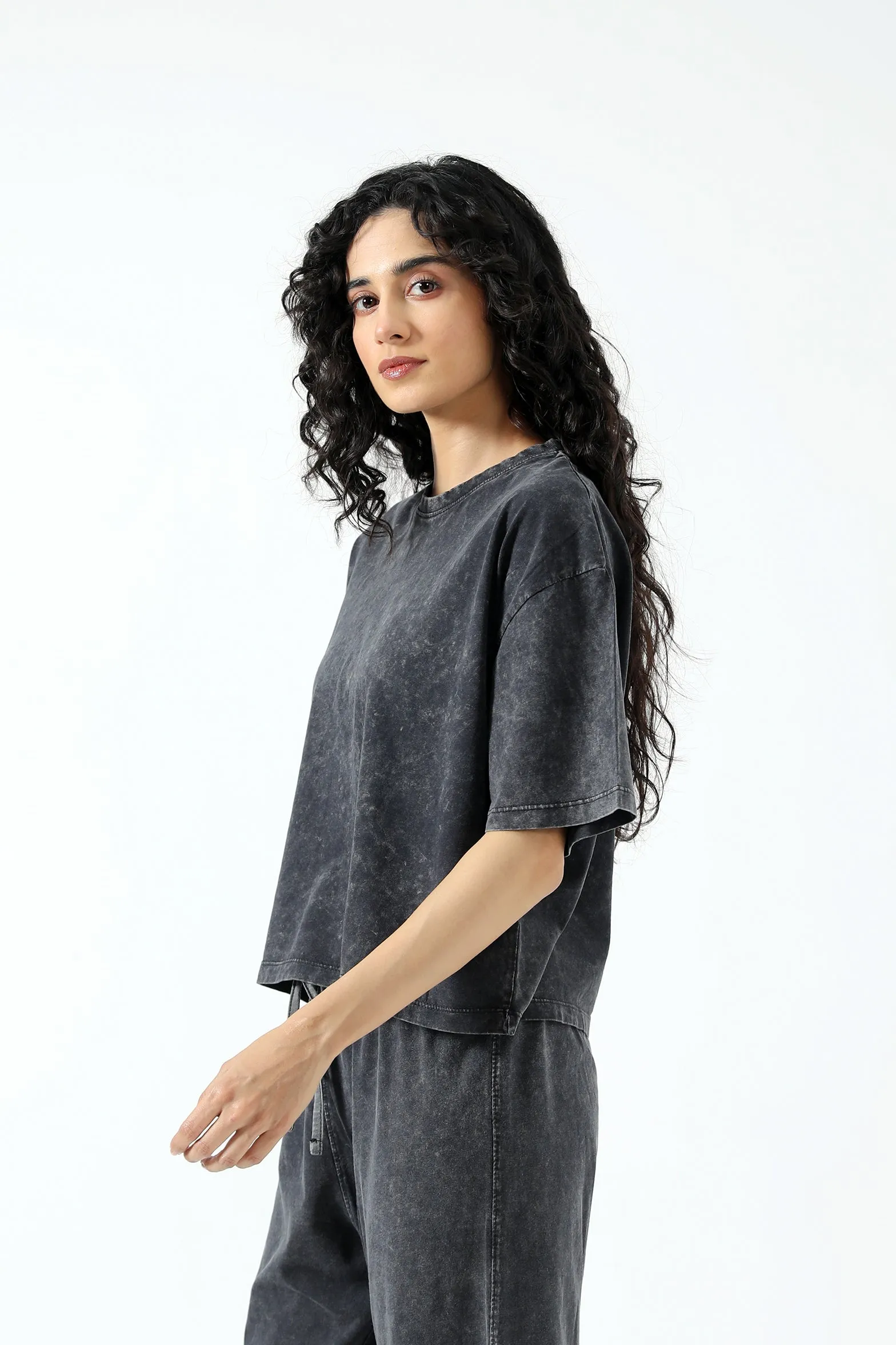 Bright Color ACID WASHED BOXY FIT TEE
