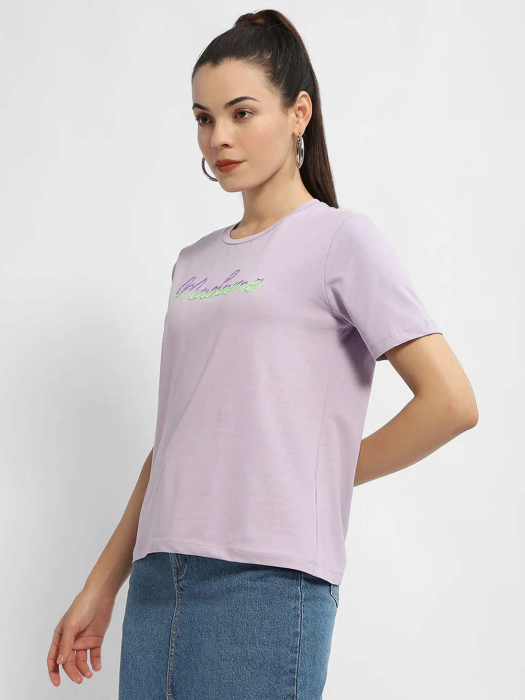 Elegant Tunic AbrasionResistant Material Madame Mauve T-Shirt