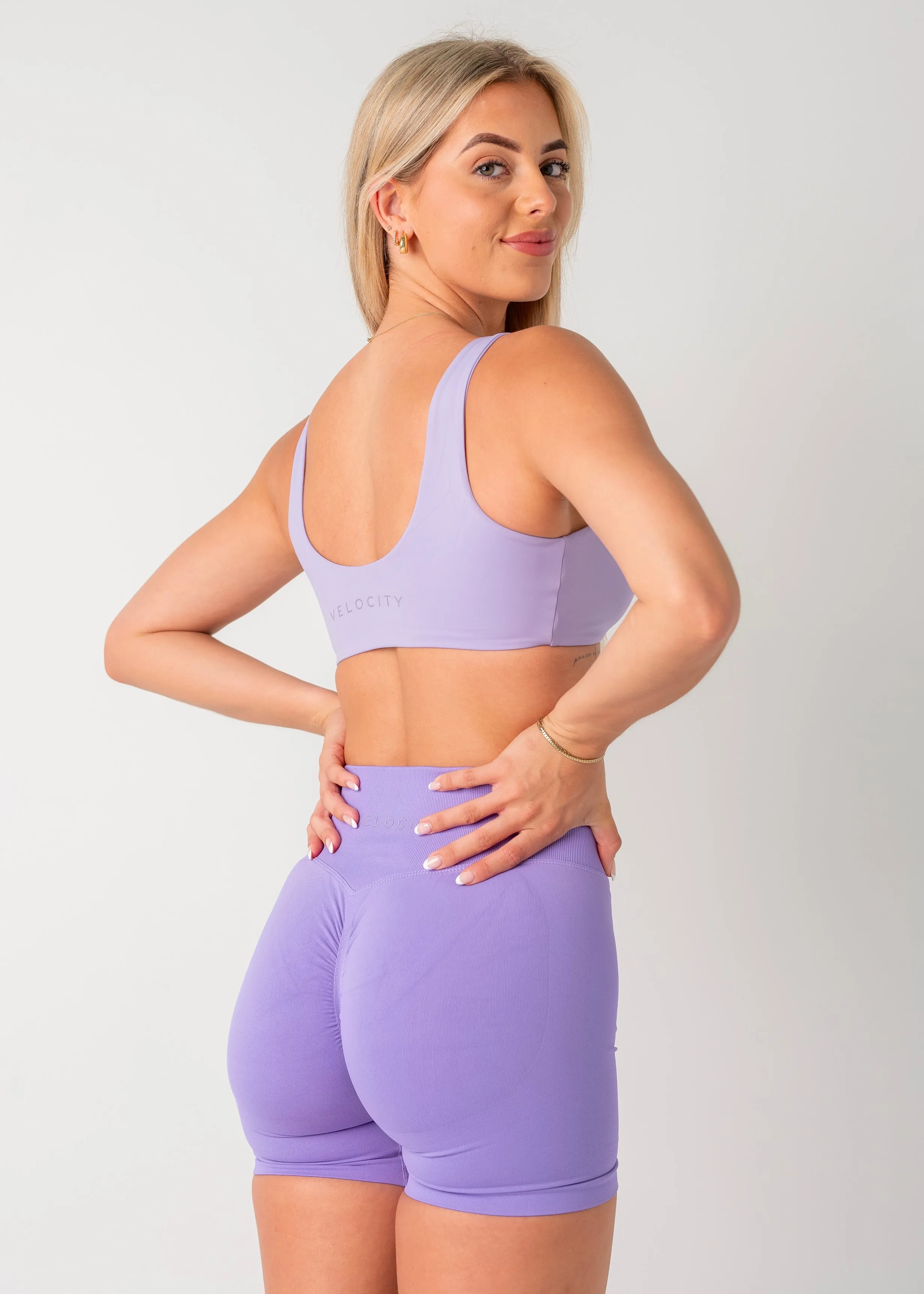 Large seams BALANCE BRA 2.0 - LILAC