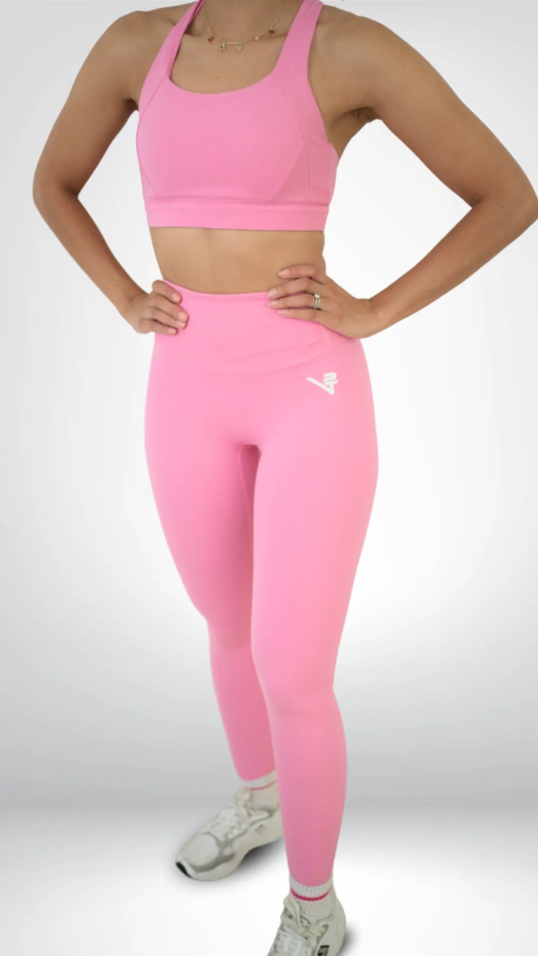 Pink Core High impact Sports Bra Wear alone seams