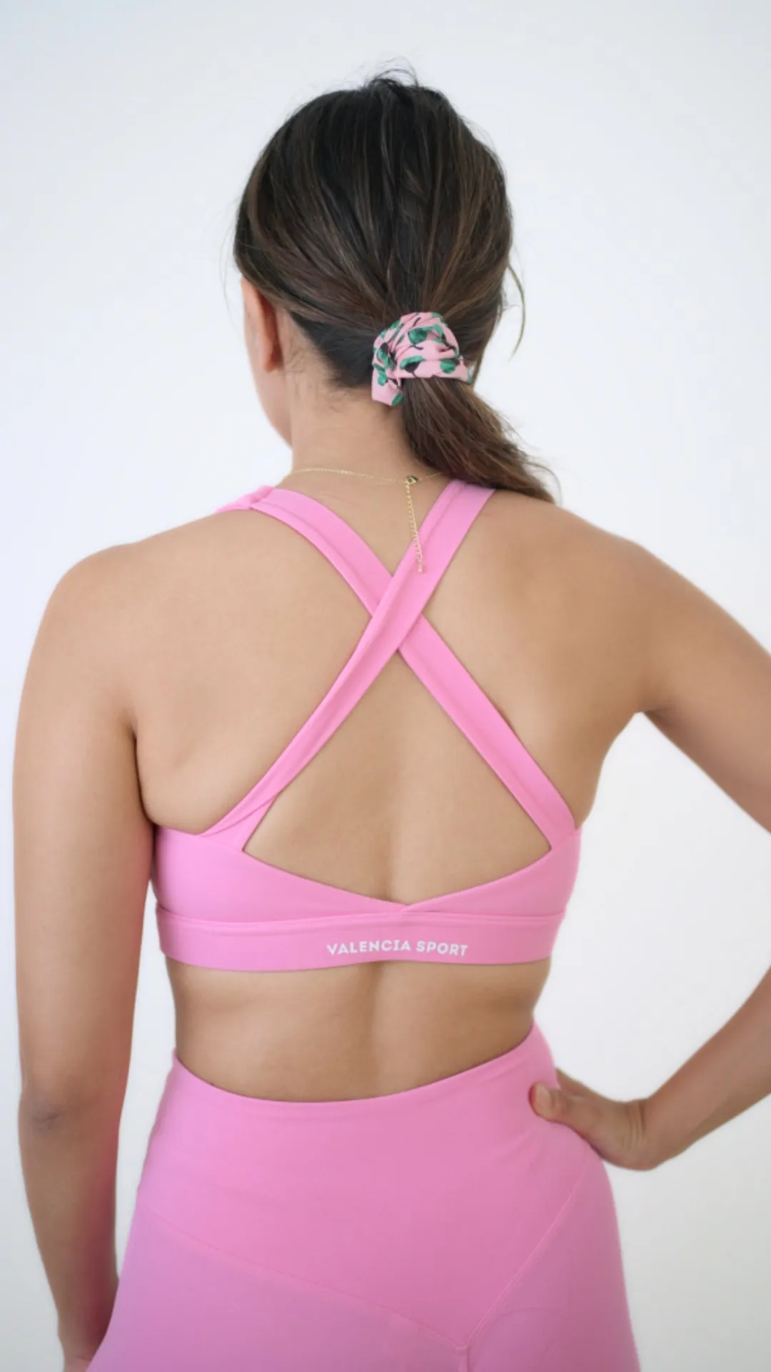 Pink Core High impact Sports Bra thermal fabric Soft Material