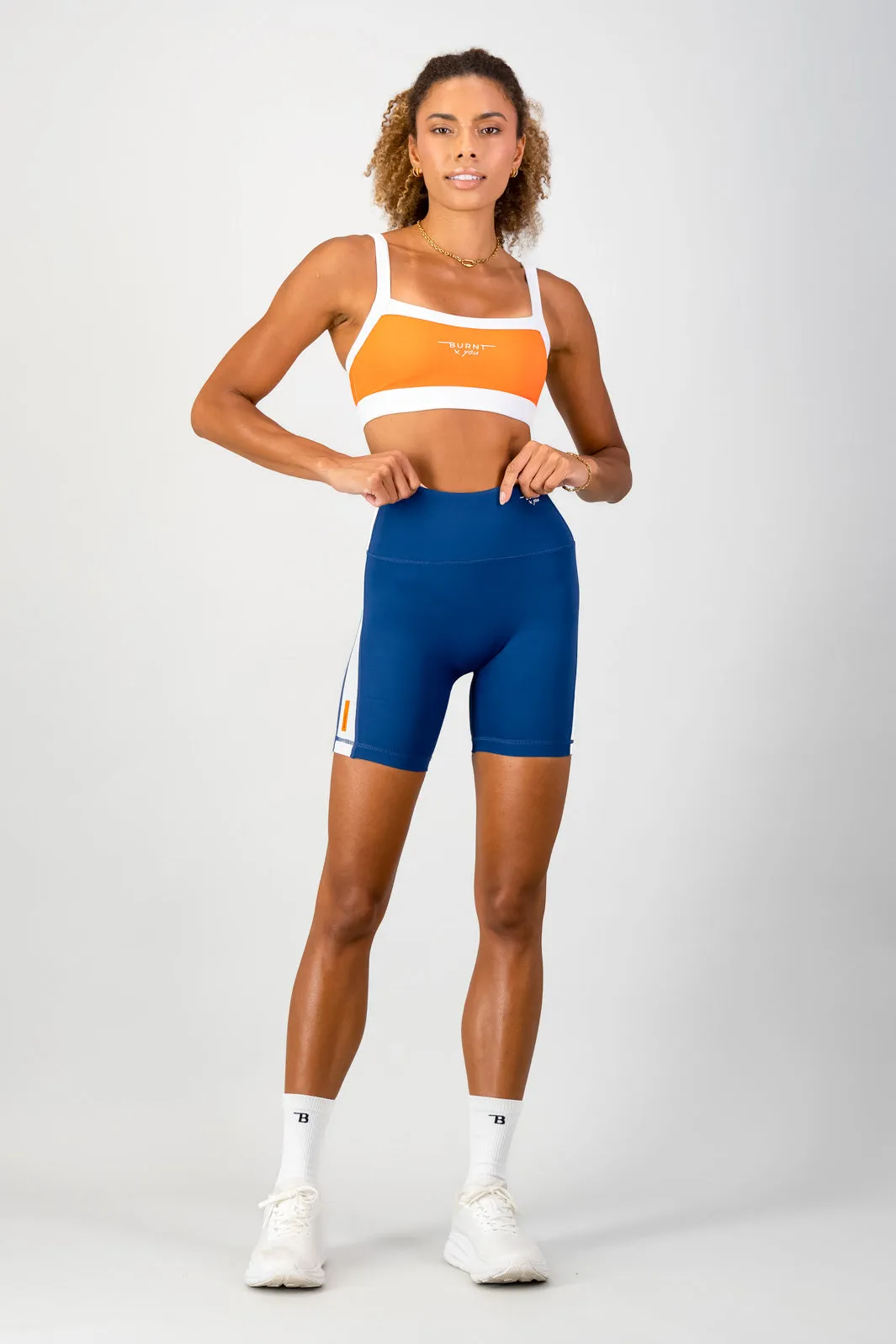 Burnt x You Sports Bra - Orange Durable Build