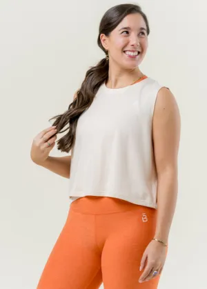 StainResistant Fabric FlexibleCuff Don't Distress Balanced Cropped Tank