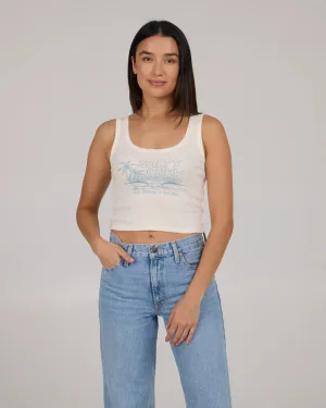A-Frame Tank Top - Off White Lightweight Mesh Lining Enhanced Ventilation Panels