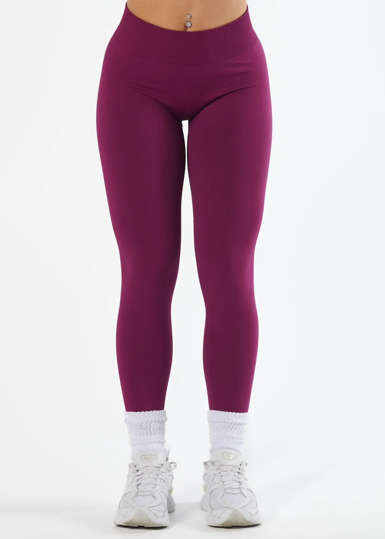 Balanced Stretch Stretch Fit For Teens SIGNATURE SCRUNCH LEGGINGS - BERRY