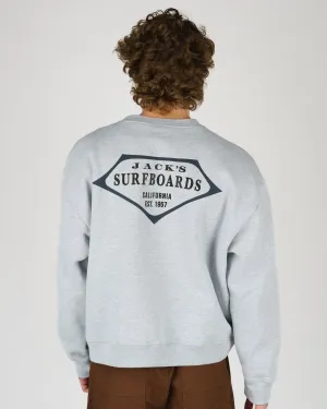 City Staple duck cloth Retro Lam Heavyweight Crewneck - Grey