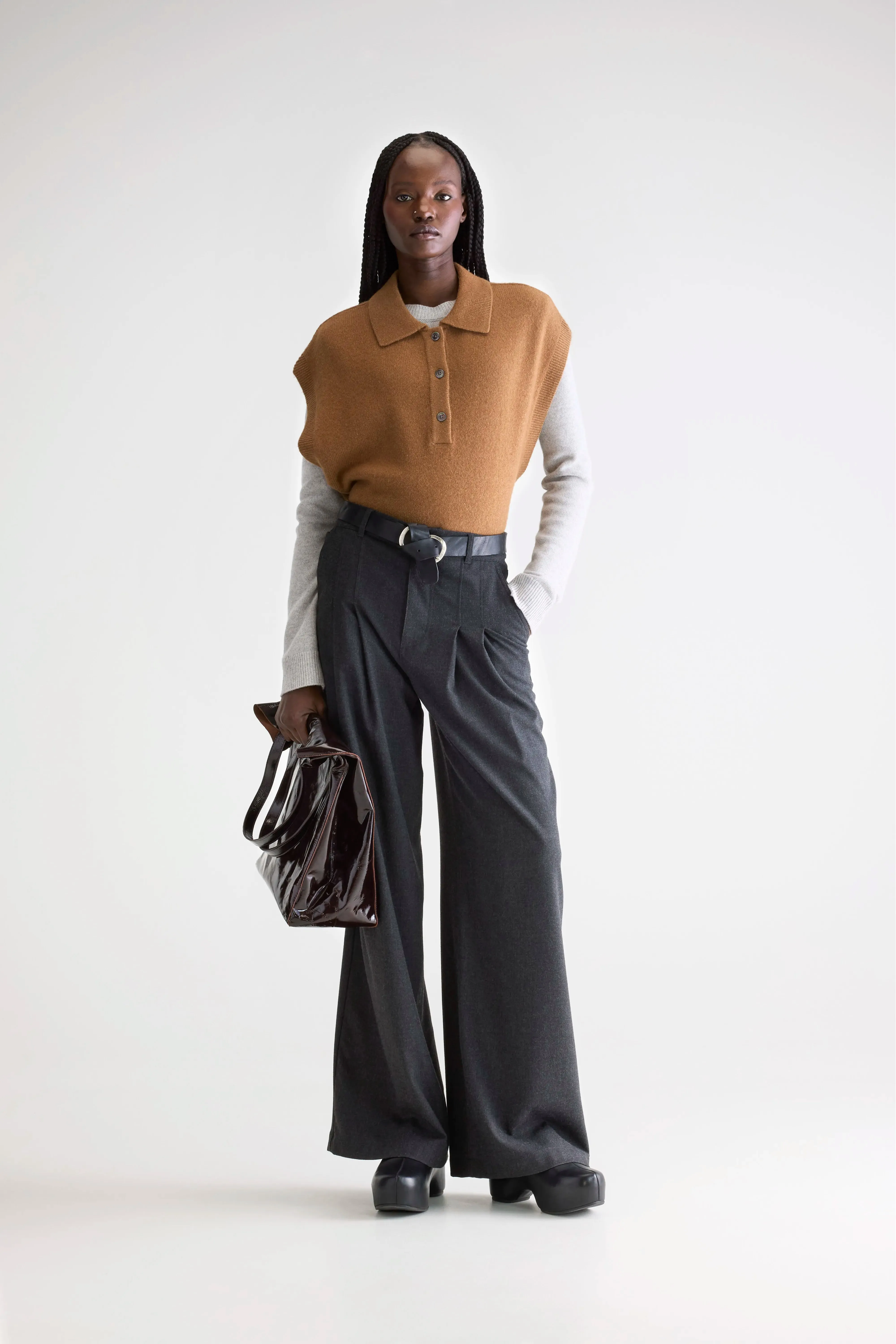 Sixtine tailored trousers (252 / W / ANTHRACITE) Fade Resistant Dye Core Utility