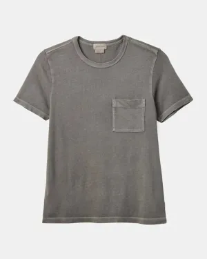 EasyCare Fabric Carefree Organic Garment Dye Perfect Pocket S/S T-Shirt - Washed Black