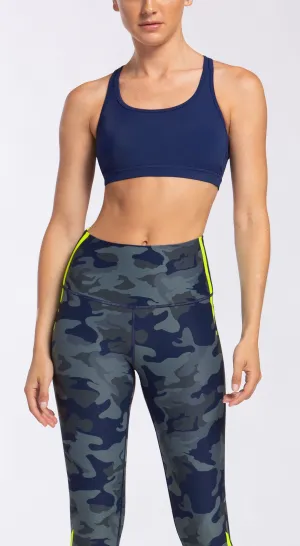 Wear It To Heart Strappy Bra - Navy Regen Non Chafing Edges Different sizes seams