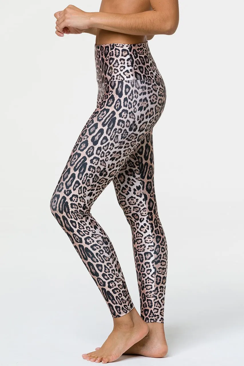 Park Run Squat Proof Eco Friendly Fitness Lover Onzie High Rise Legging - Leopard