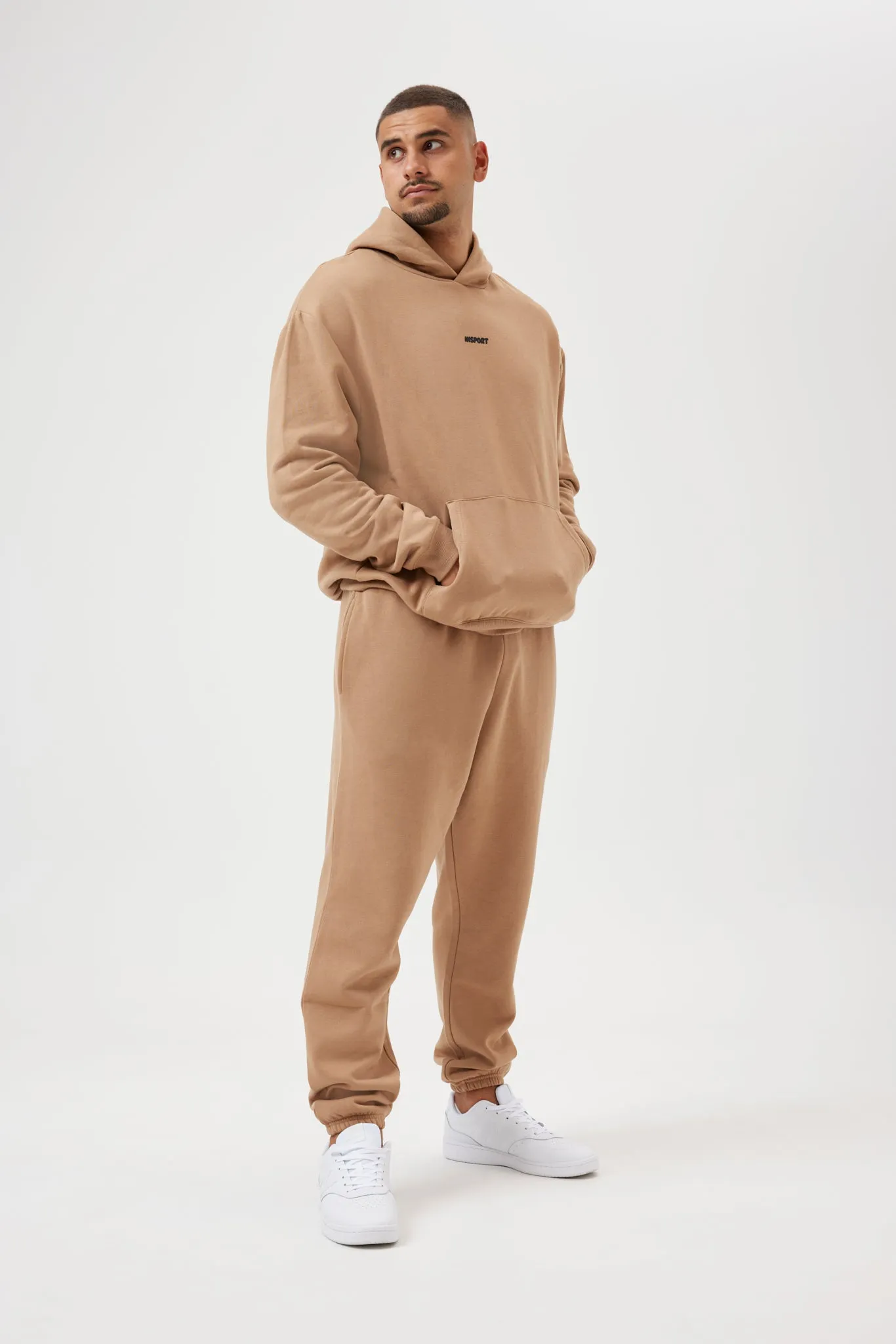 Organic Cotton Blend Insport Unisex Frankie Caramel Trackpants
