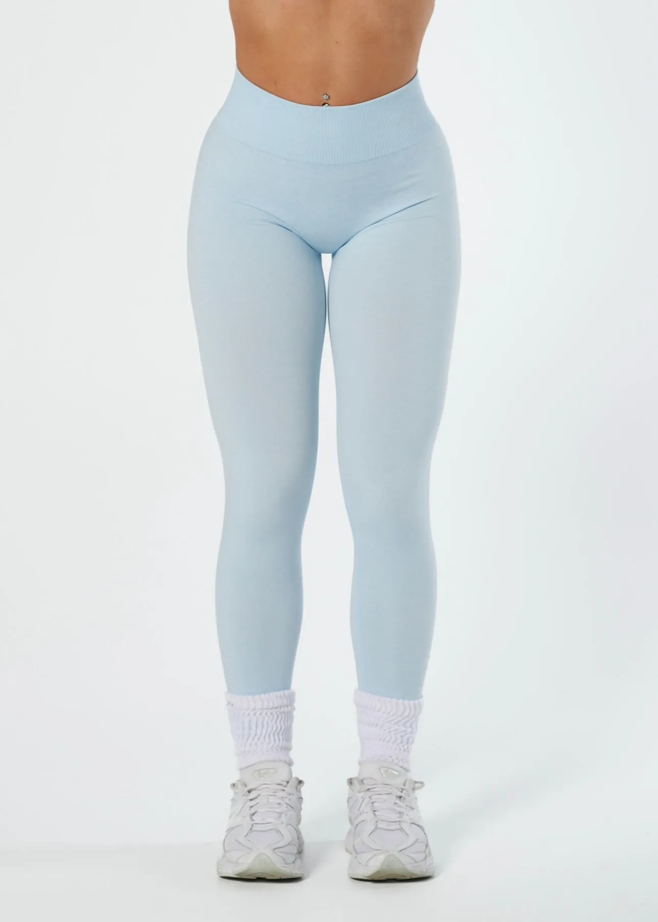 Power Mesh LUXE SCRUNCH LEGGINGS - SKY