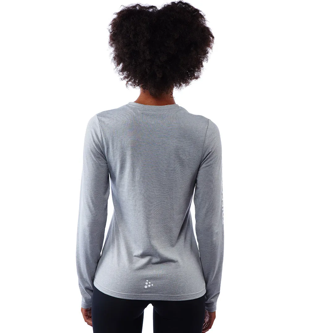SPARTAN by CRAFT Trifecta Tri-Blend LS Tee - Women's StretchableFabric WaterRepellent Surface