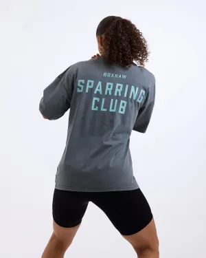 StaticResistant Layer Safe Sparring Club Oversized T-Shirt - Washed Charcoal