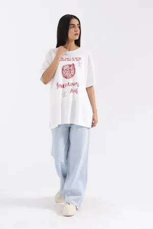 GRAPHIC OVERSIZED TEE AI Core Sun shield