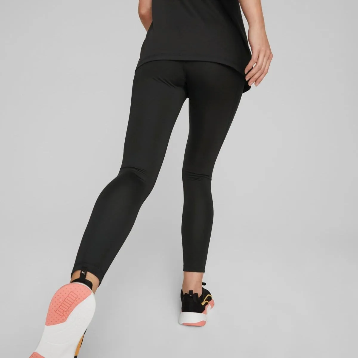 Soft Knit Everyday Fashion Puma Women's Evostripe High-Waist Black Tights