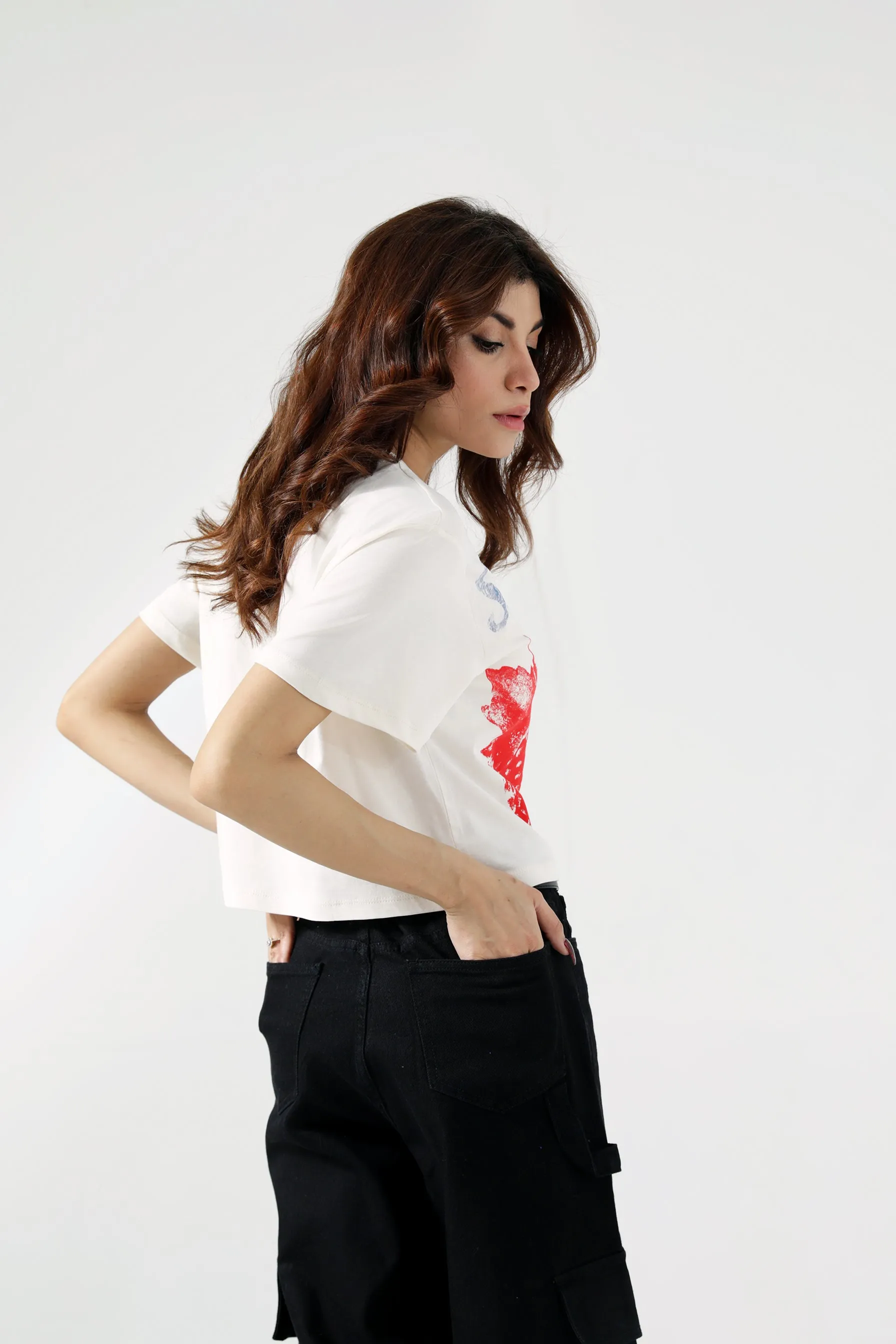 Suede Mood GRAPHIC BOXY FIT TEE
