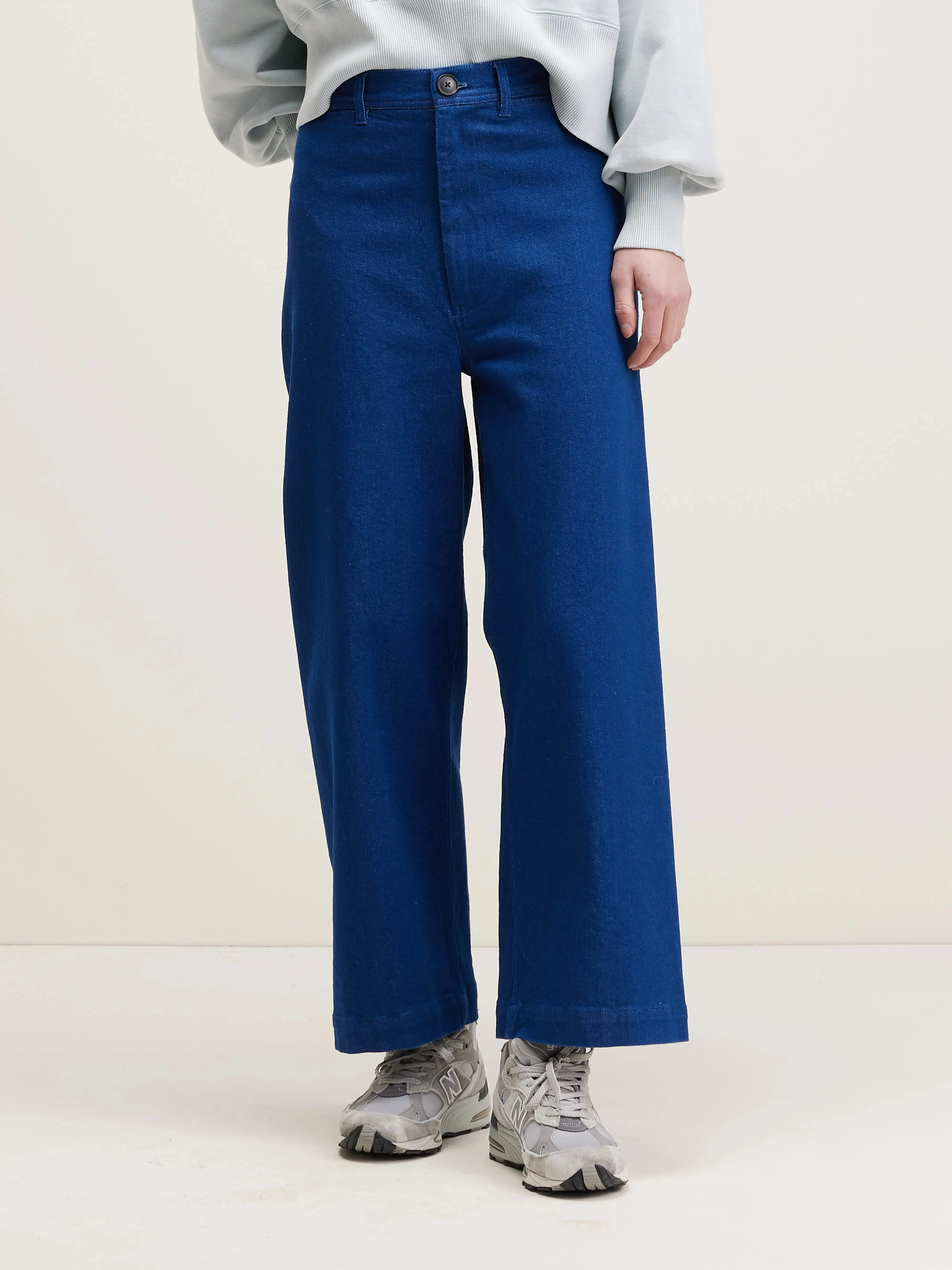 Breathable Lining Casual Design Lotan wide trousers (242 / W / ONE WASH)
