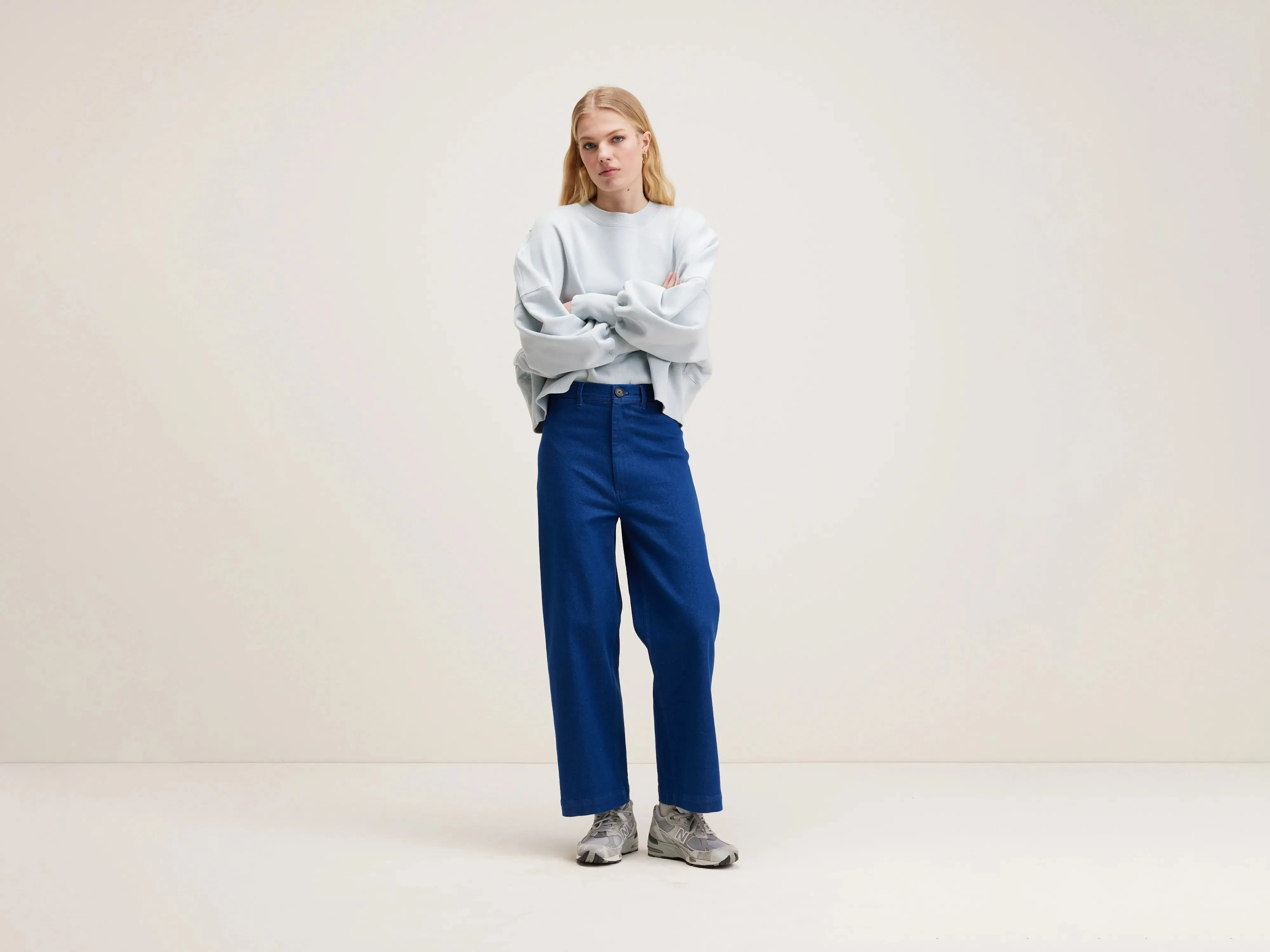 Lotan wide trousers (242 / W / ONE WASH) All-Day Wear Everyday Must-have