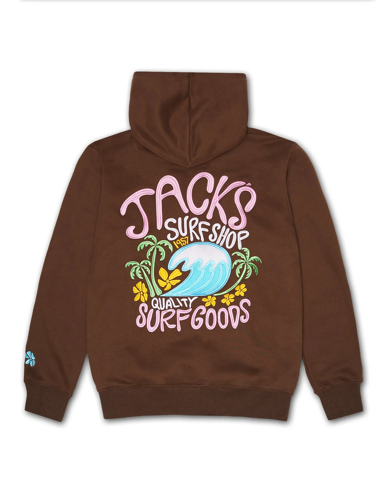 Fresh Look Paradise Embroidered Pullover Hoodie