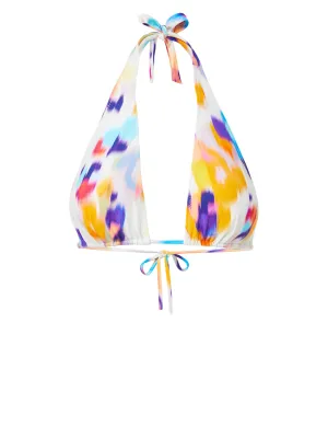 Allison Top Floral Ikat Breathable fabric