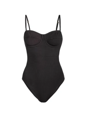Hypoallergenic Lining Anabel One Piece In Black Texture