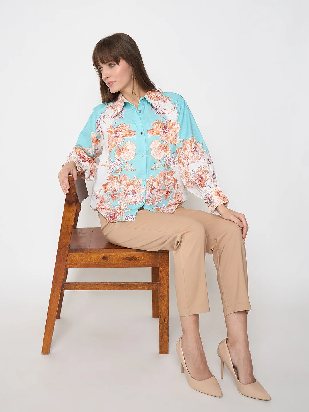Classic Comfort Chic Design Wear Madame Alex Waist Belt Detail Solid Beige Trousers