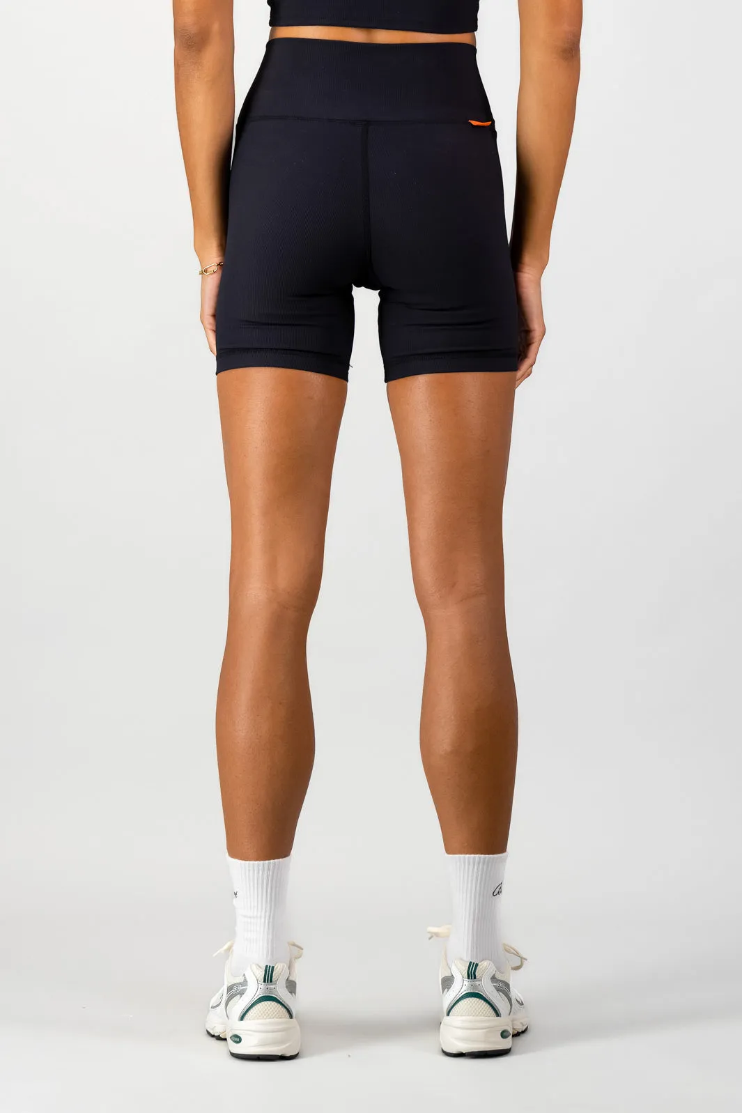 Stile Di Vita Rib Short - Black silk blend