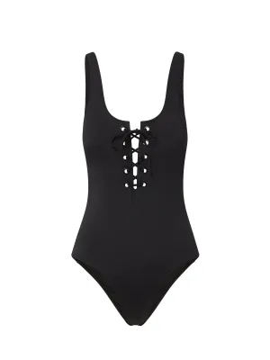 Shrink Resistant Material ethical fashion Lindsay One Piece Black