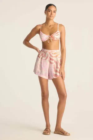 The Getaway Short - Gold Coast EcoLinen ElasticHem soft fit