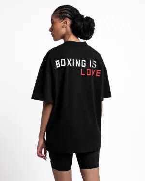 Boxing is Love Oversized T-Shirt - Black AntiSnagFabric Light Jacket
