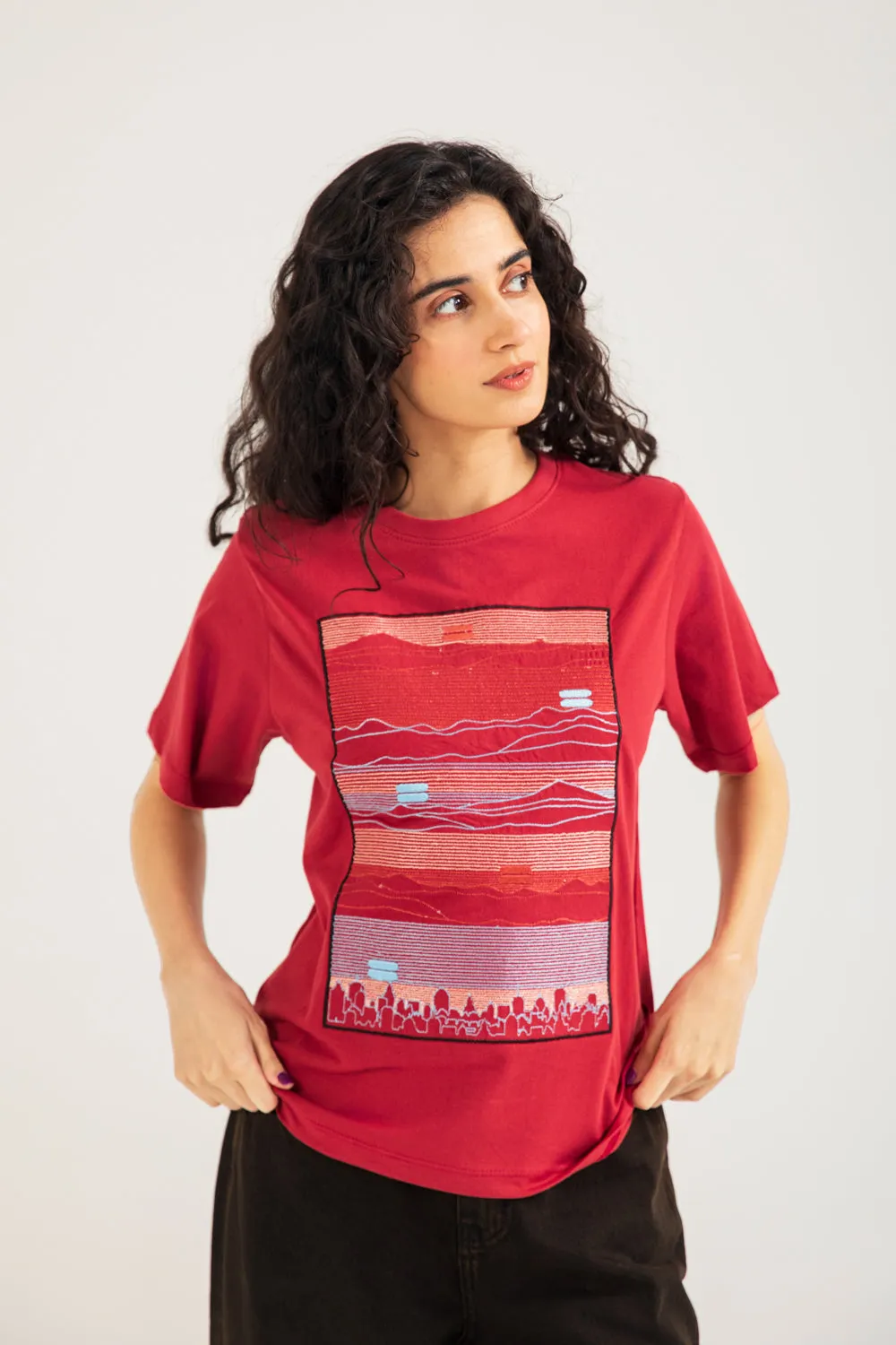 EMBROIDERED TEE Breathable Lining