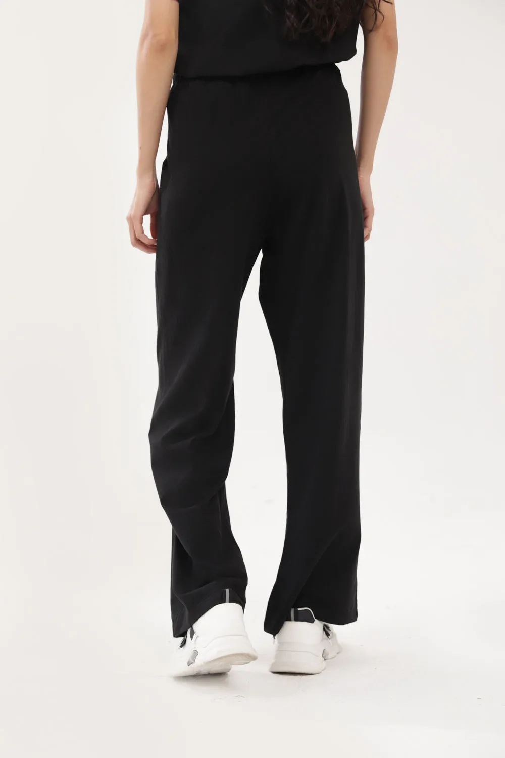 WIDE LEG TROUSERS NoBuckleDesign Seamless Waistband