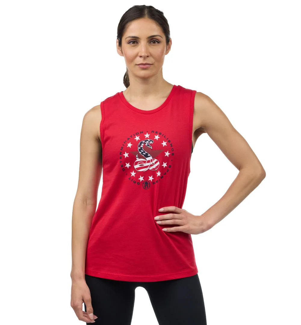 ComfortStretch LowProfile SPARTAN Stars & Stripes Tank - Women's
