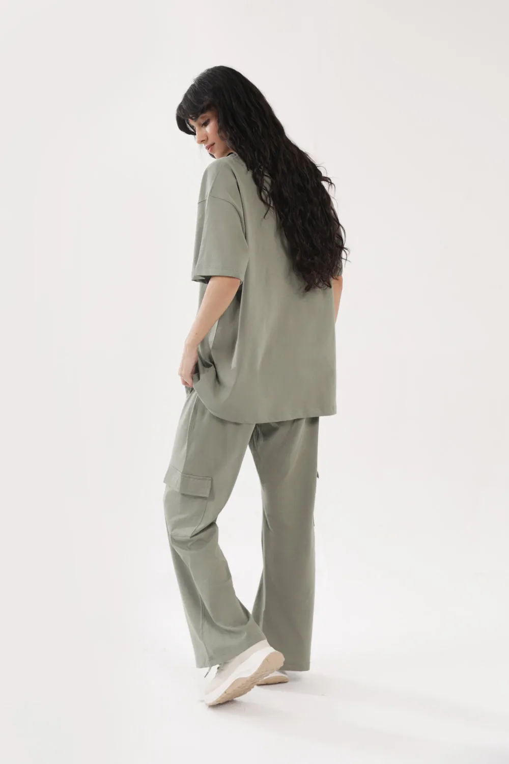 BASIC OVERSIZED TEE Flexible Waistline