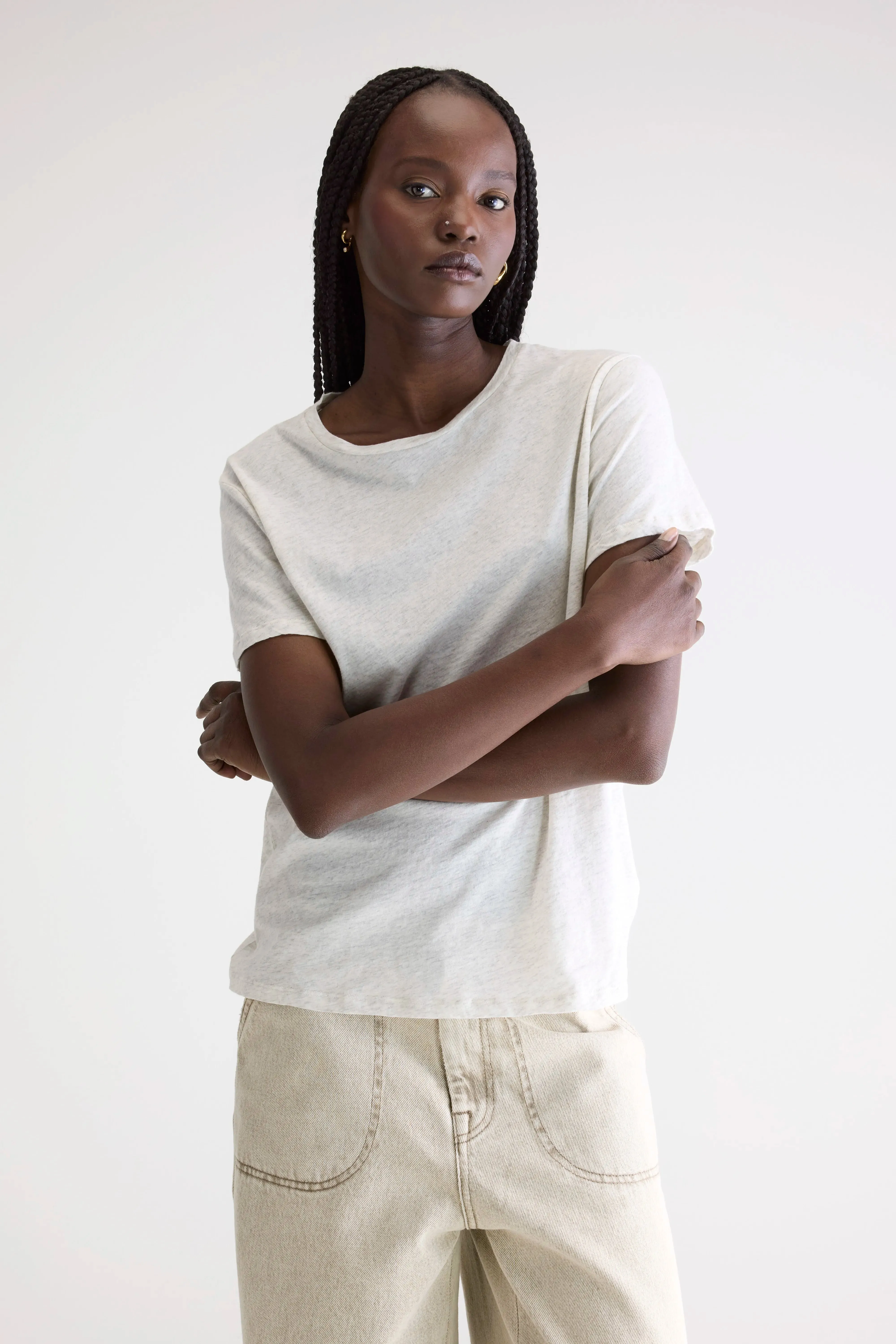 Covi short-sleeve t-shirt (252 / W / OYSTER) Non Toxic Materials Basic Piece