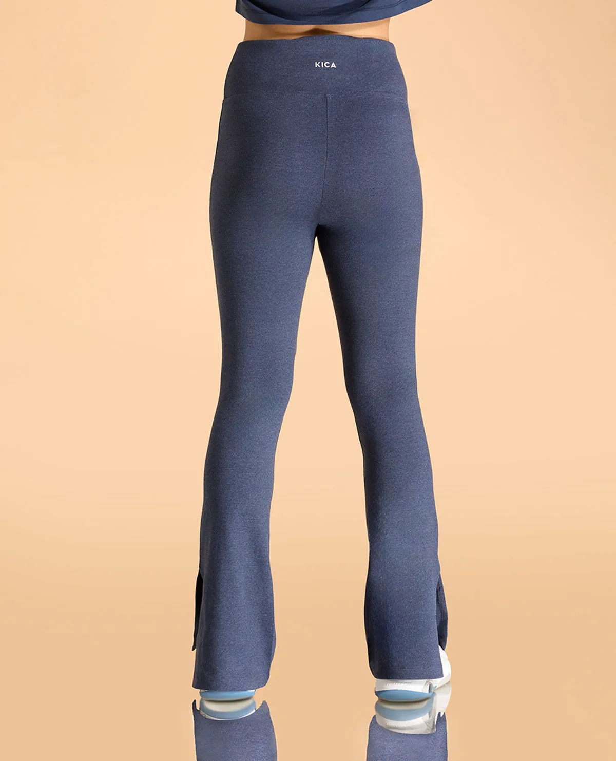 City Ready Street Style Criss Cross Cotton Flare Pants For Girls