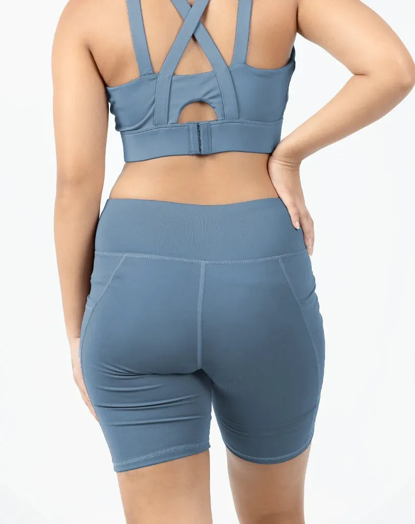 SculptFit Elegance Pocket Short Hero Tale Heavy Silk