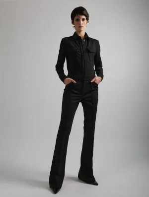 Daily Motion Black jumpsuit in milano jersey