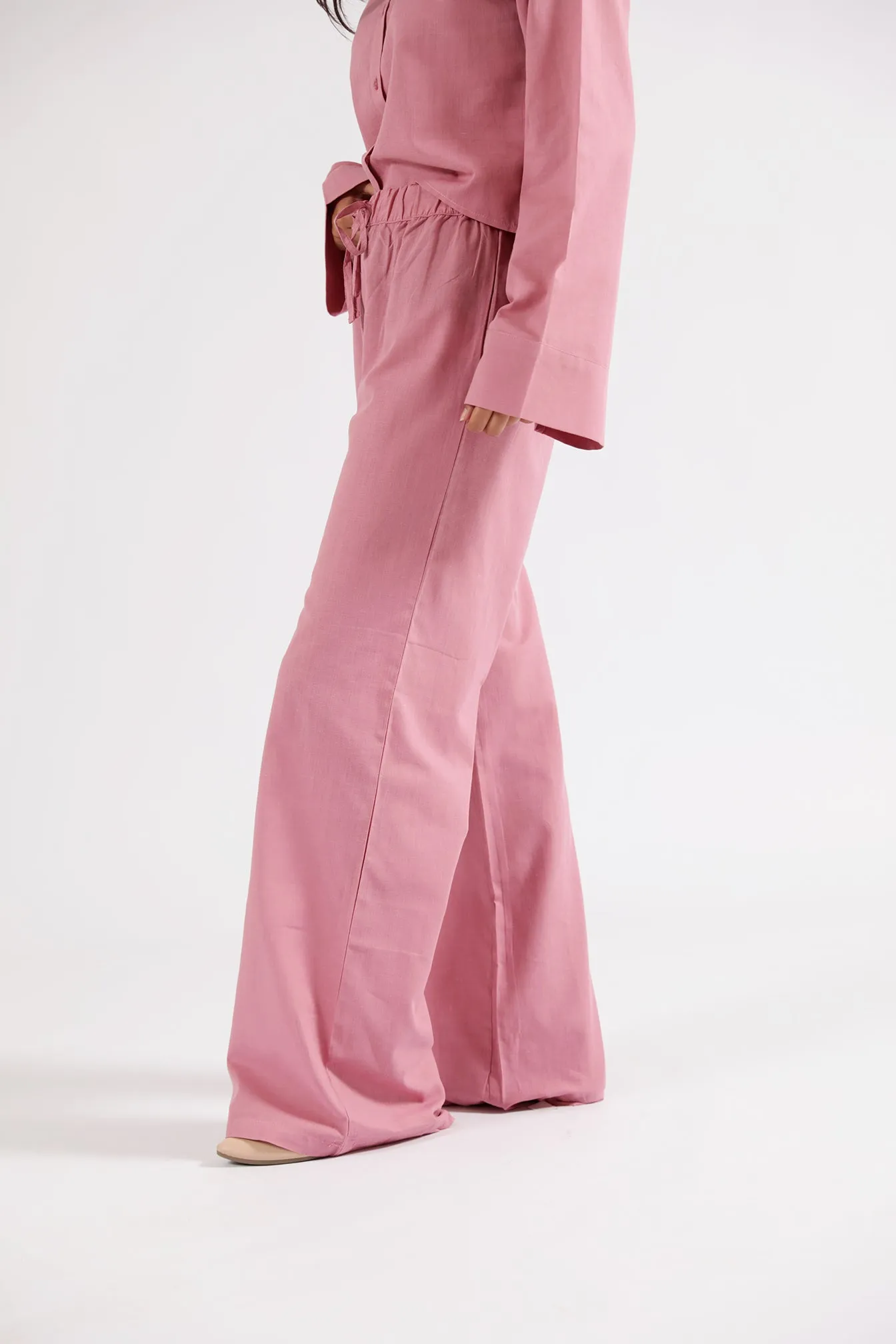 Freedom Move WIDE LEG LINEN TROUSERS