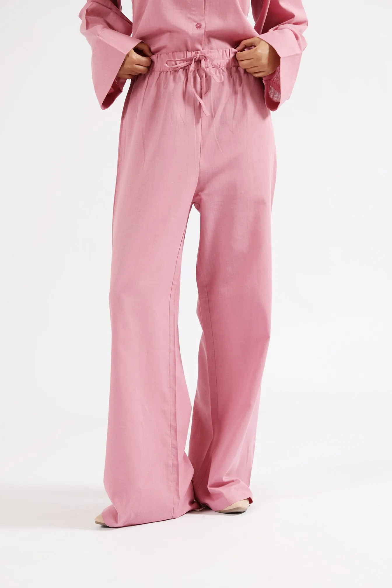 MoistureWicking WIDE LEG LINEN TROUSERS