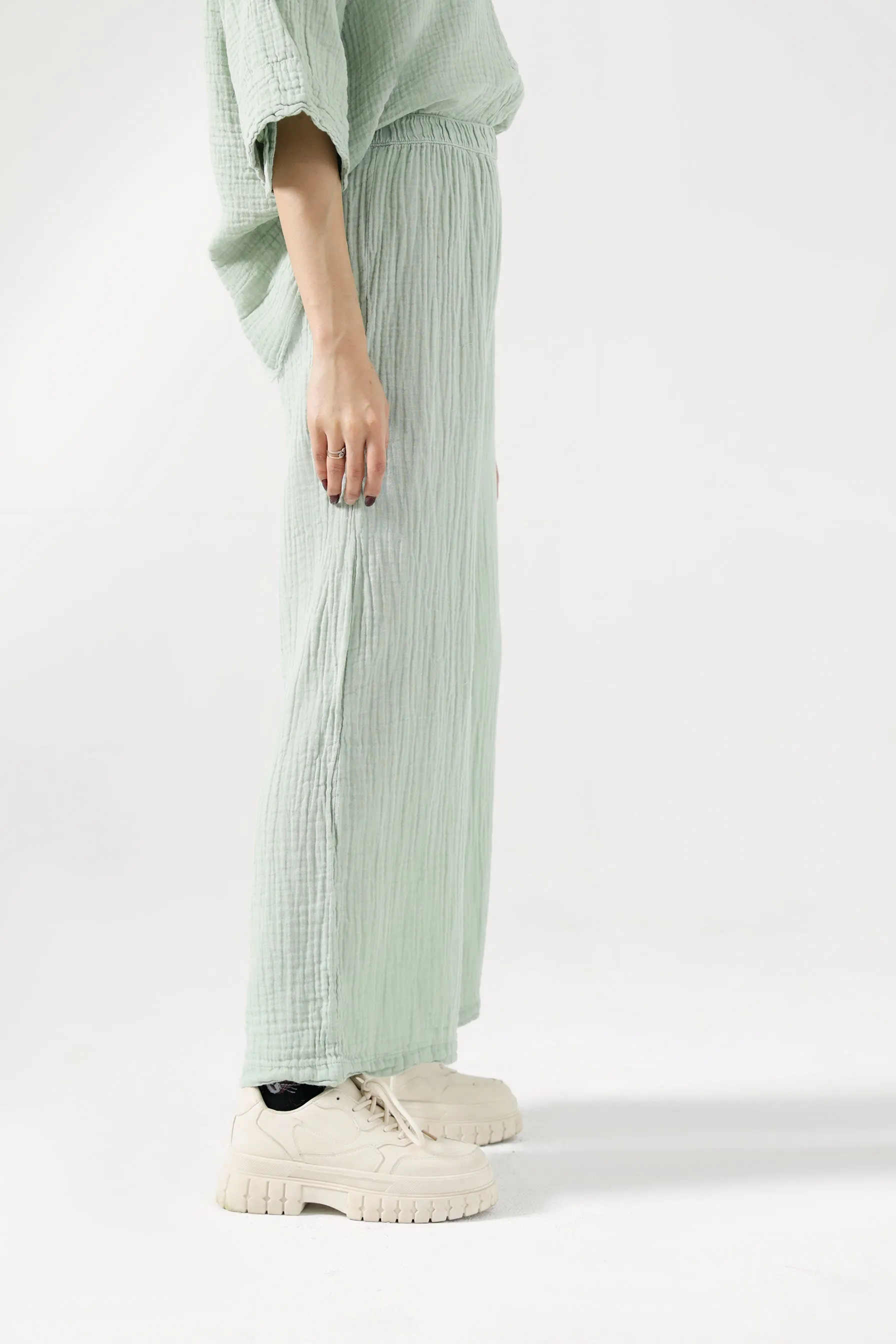 RIPPLE WIDE LEG TROUSERS Everyday Wear