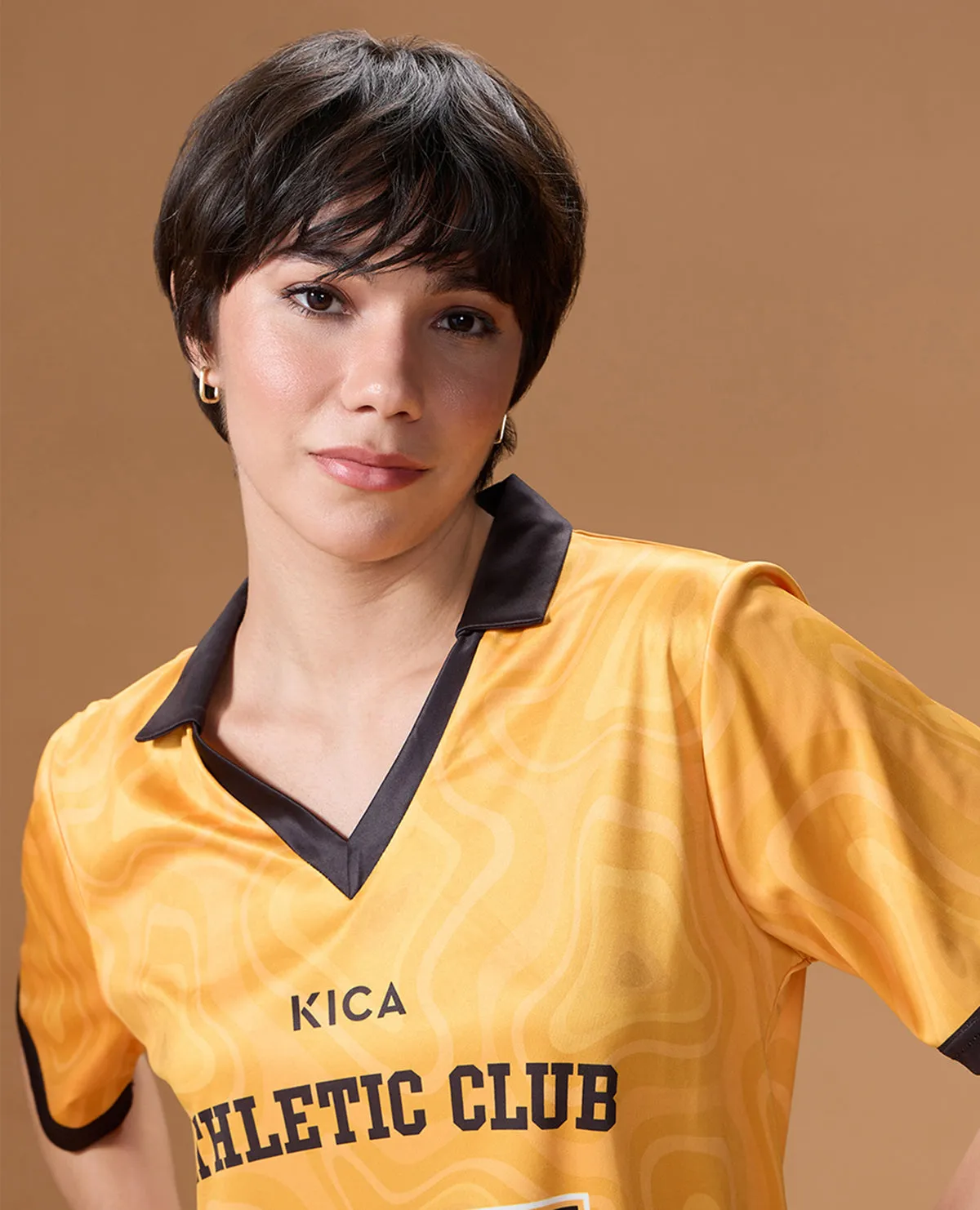 UV Protection Fabric Comfortable And Versatile Quick-Dry Jersey For Sports & Gym Yellow