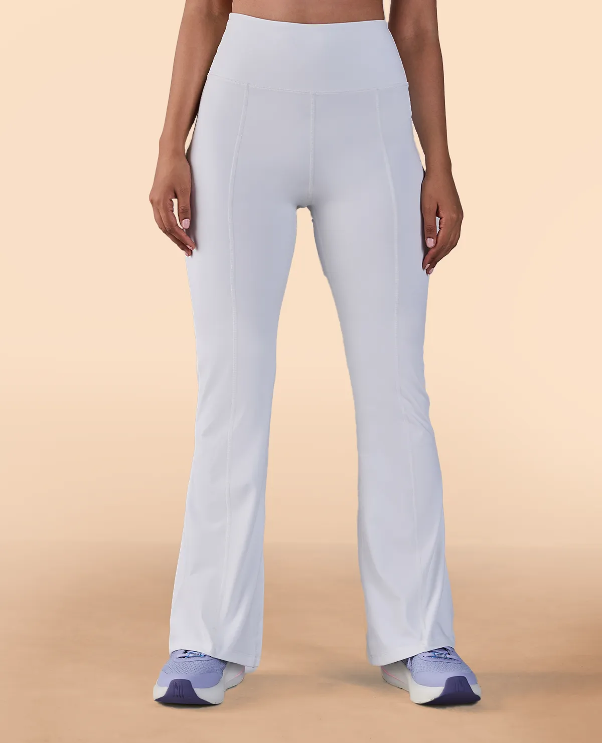 Stay Fresh Indoor Comfort Formal Flare Pants in Second SKN White